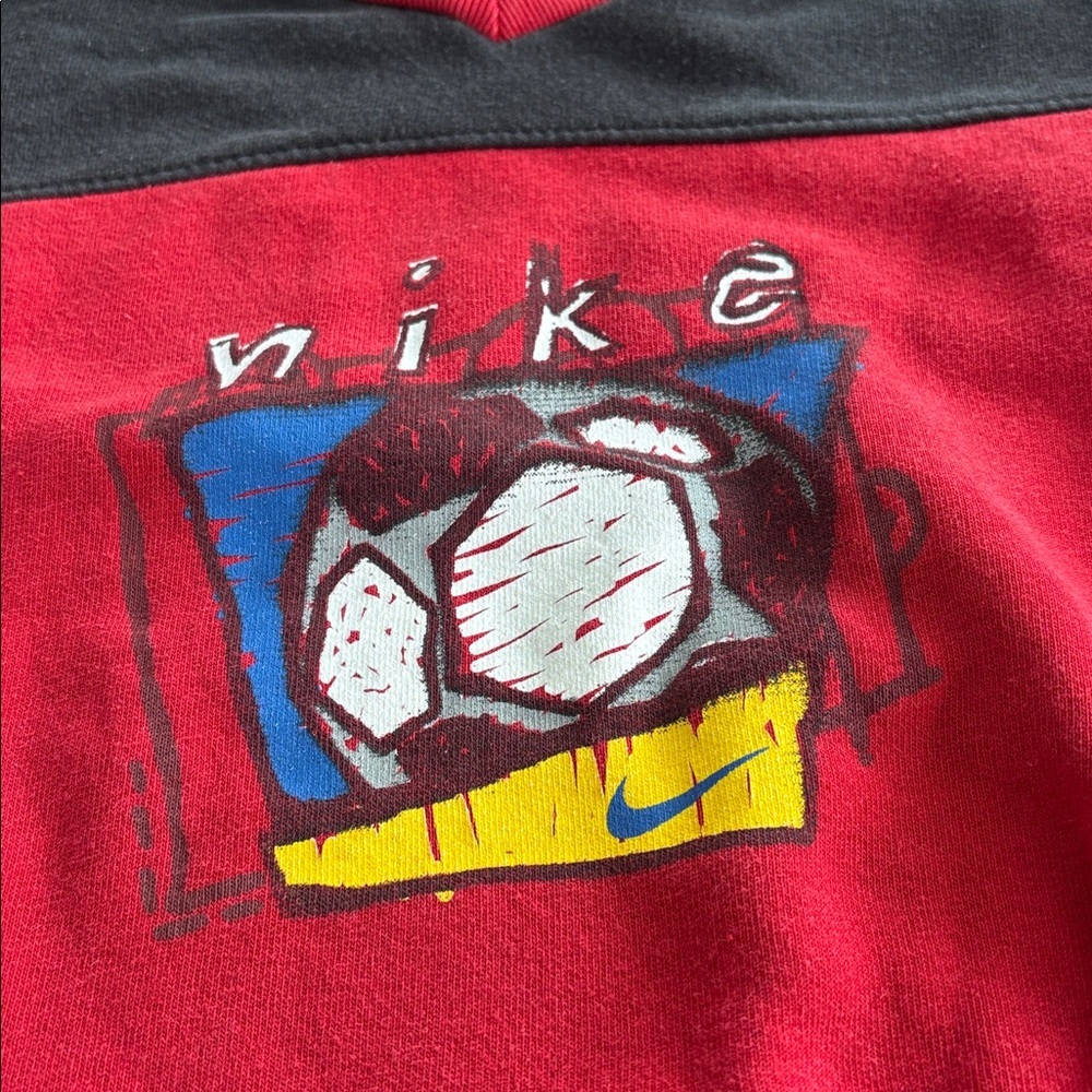 Vintage 90s Nike soccer crewneck sweatshirt - Picture 2 of 3